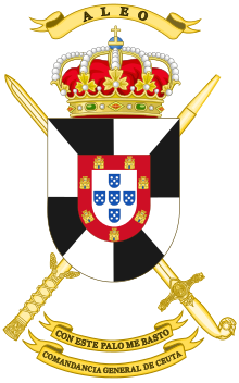 Armoiries du Commandement général de Ceuta.